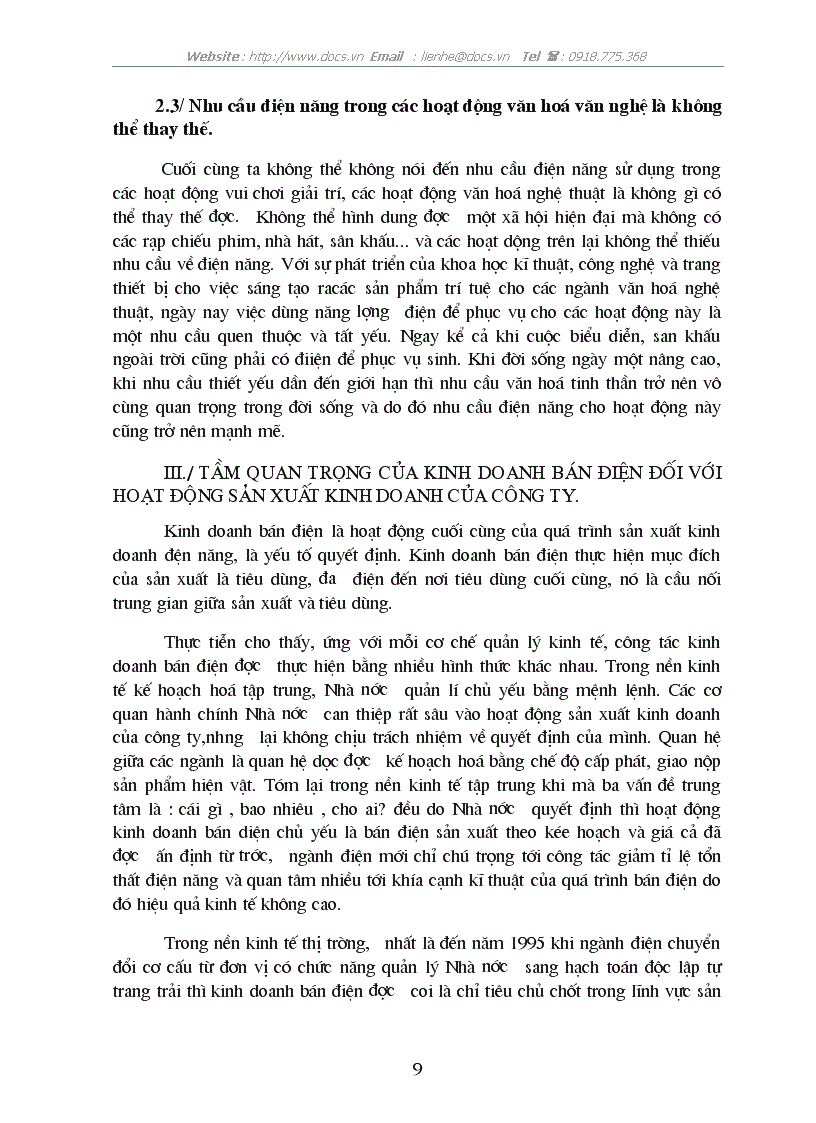 image for page Một số biện pháp nhằm hoàn thiện công tác kinh doanh bán điện ở Công ty Điện lực Thành phố Hà Nội