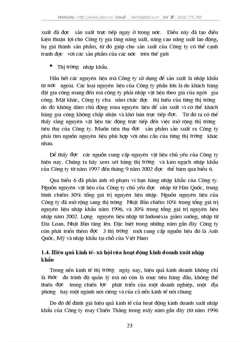 image for page Giải pháp thúc đẩy hoạt động kinh doanh xuất nhập khẩu của Công ty may Chiến Thắng