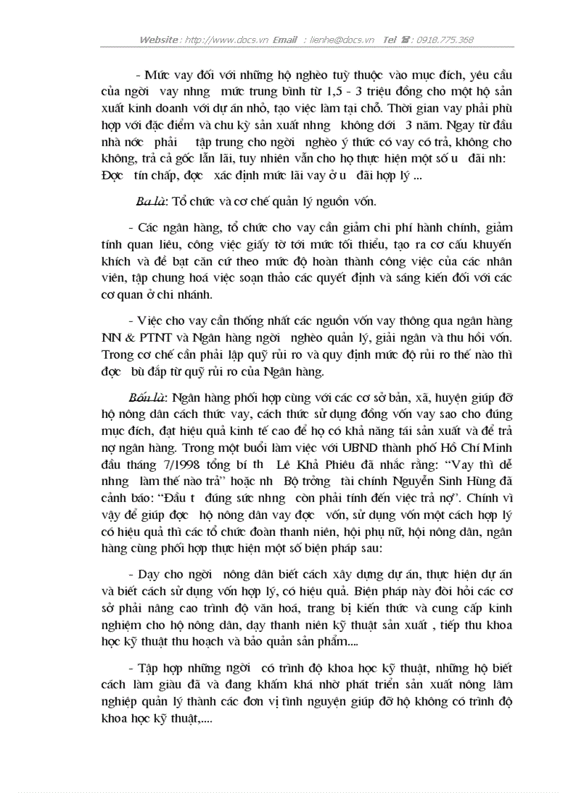 image for page Những giải pháp chủ yếu nhằm phát triển kinh tế và xoá đói giảm nghèo ở huyện Chiêm Hoá tỉnh Tuyên Quang