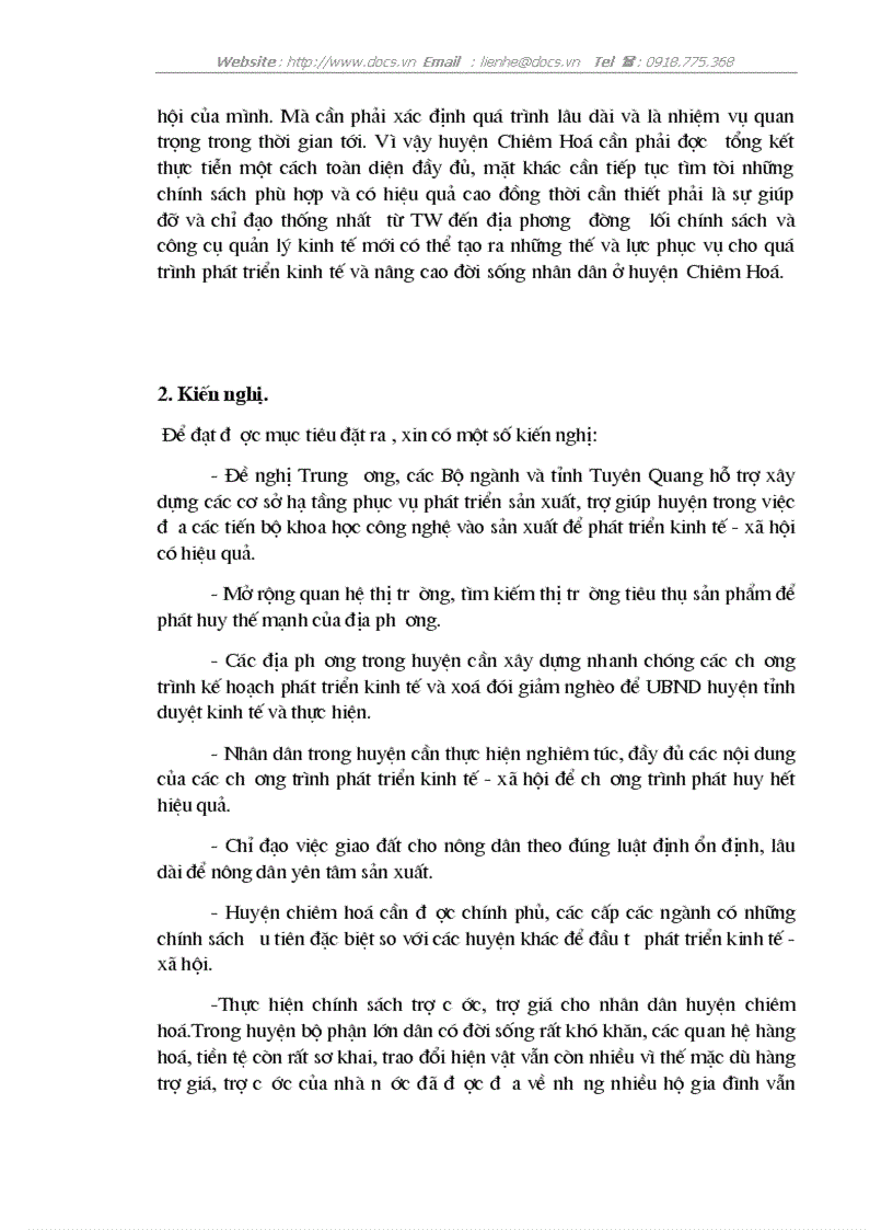 image for page Những giải pháp chủ yếu nhằm phát triển kinh tế và xoá đói giảm nghèo ở huyện Chiêm Hoá tỉnh Tuyên Quang
