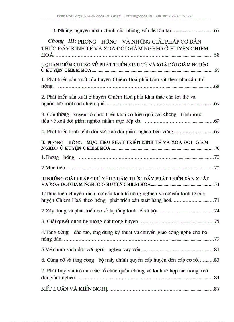 image for page Những giải pháp chủ yếu nhằm phát triển kinh tế và xoá đói giảm nghèo ở huyện Chiêm Hoá tỉnh Tuyên Quang