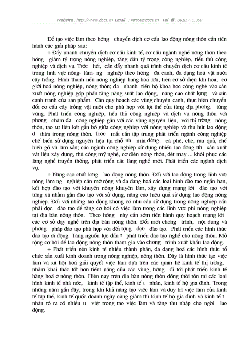 image for page Một số giải pháp tạo việc làm cho người lao động ở nông thôn Việt Nam hiện nay