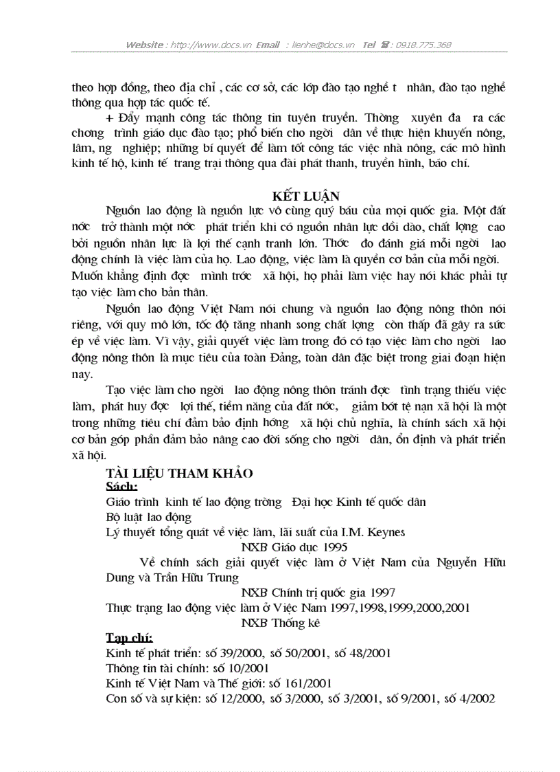 image for page Một số giải pháp tạo việc làm cho người lao động ở nông thôn Việt Nam hiện nay