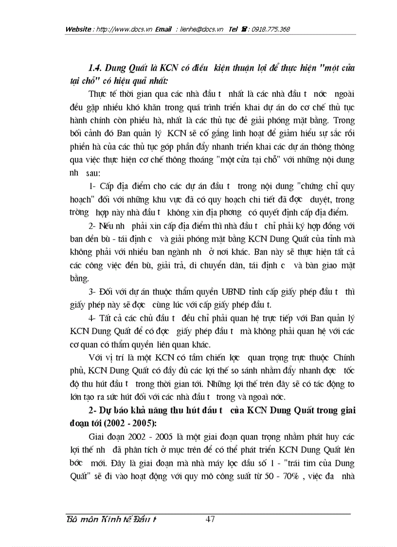 image for page Thực trạng và giải pháp nhằm thu hút đầu tư vào khu công nghiệp Dung Quất