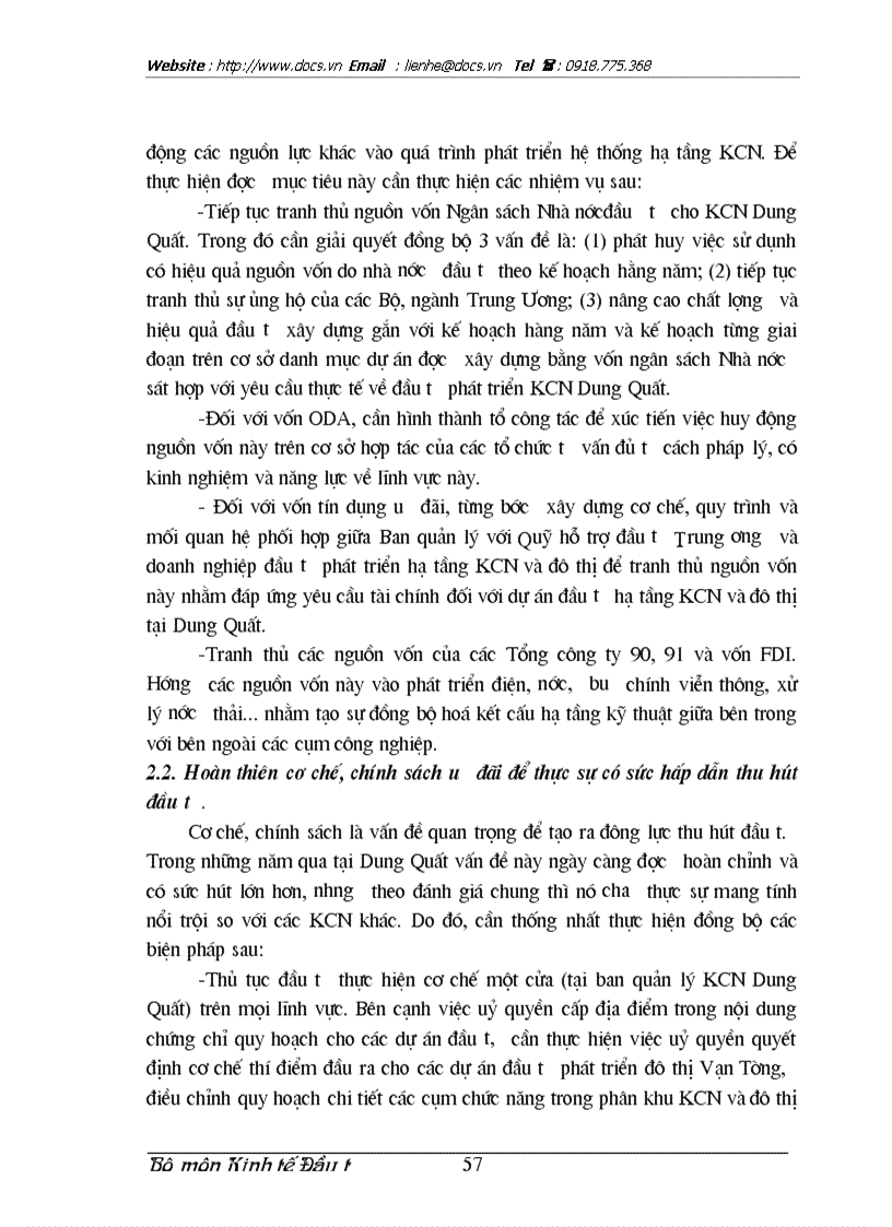 image for page Thực trạng và giải pháp nhằm thu hút đầu tư vào khu công nghiệp Dung Quất