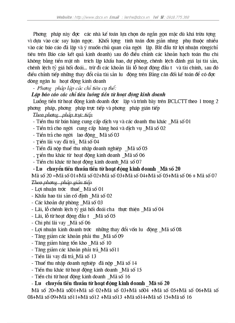 image for page Bàn về báo cáo lưu chuyển tiền tệvà việc phân tích tình hình tài chính của doanh nghiệp