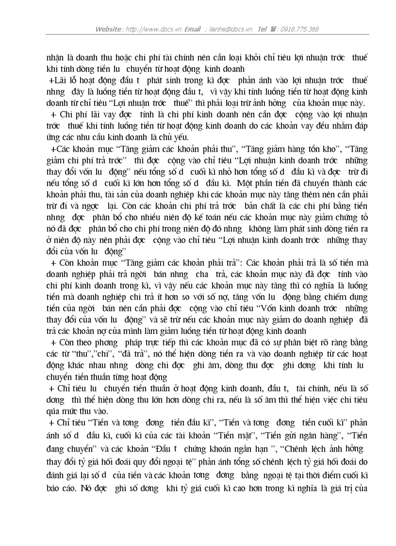 image for page Bàn về báo cáo lưu chuyển tiền tệvà việc phân tích tình hình tài chính của doanh nghiệp