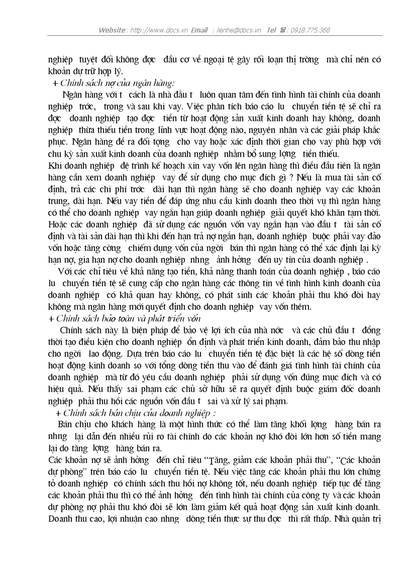 image for page Bàn về báo cáo lưu chuyển tiền tệvà việc phân tích tình hình tài chính của doanh nghiệp