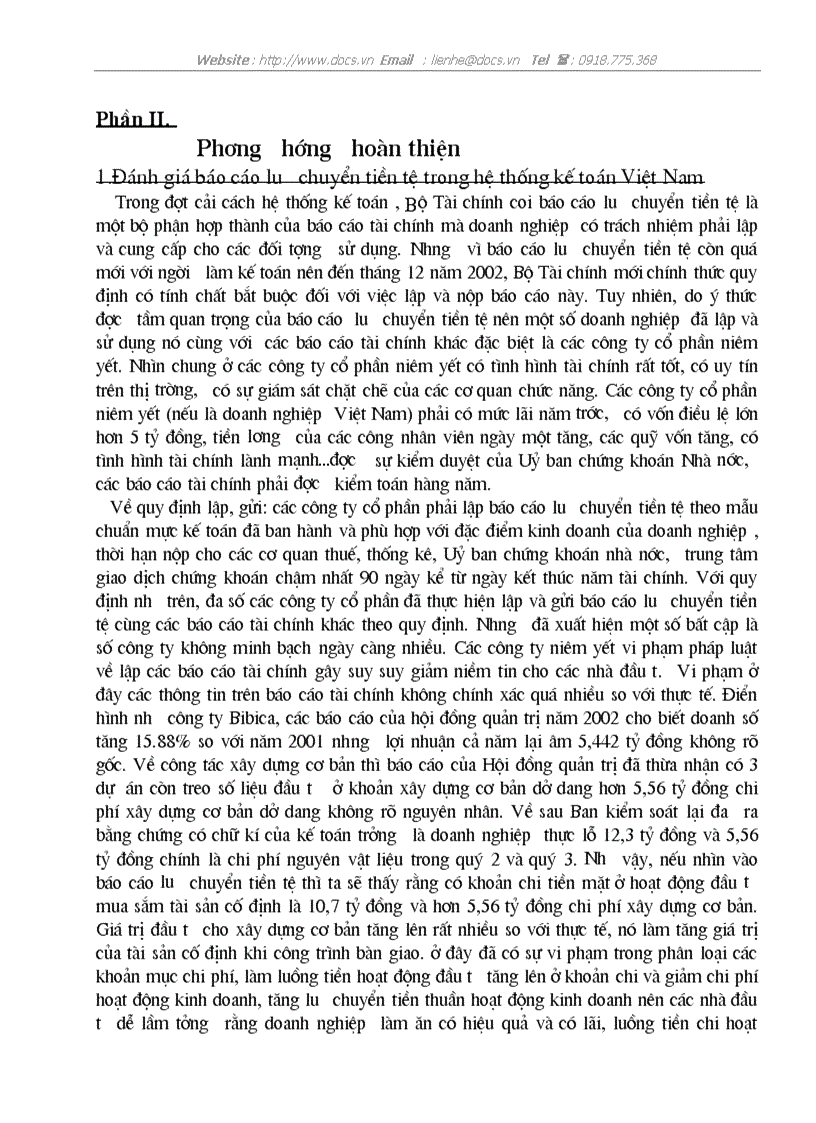 image for page Bàn về báo cáo lưu chuyển tiền tệvà việc phân tích tình hình tài chính của doanh nghiệp