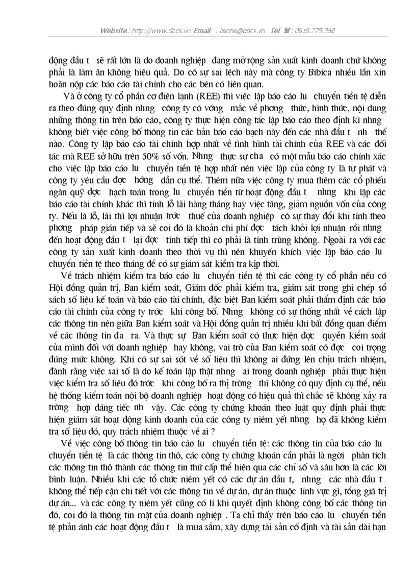 image for page Bàn về báo cáo lưu chuyển tiền tệvà việc phân tích tình hình tài chính của doanh nghiệp