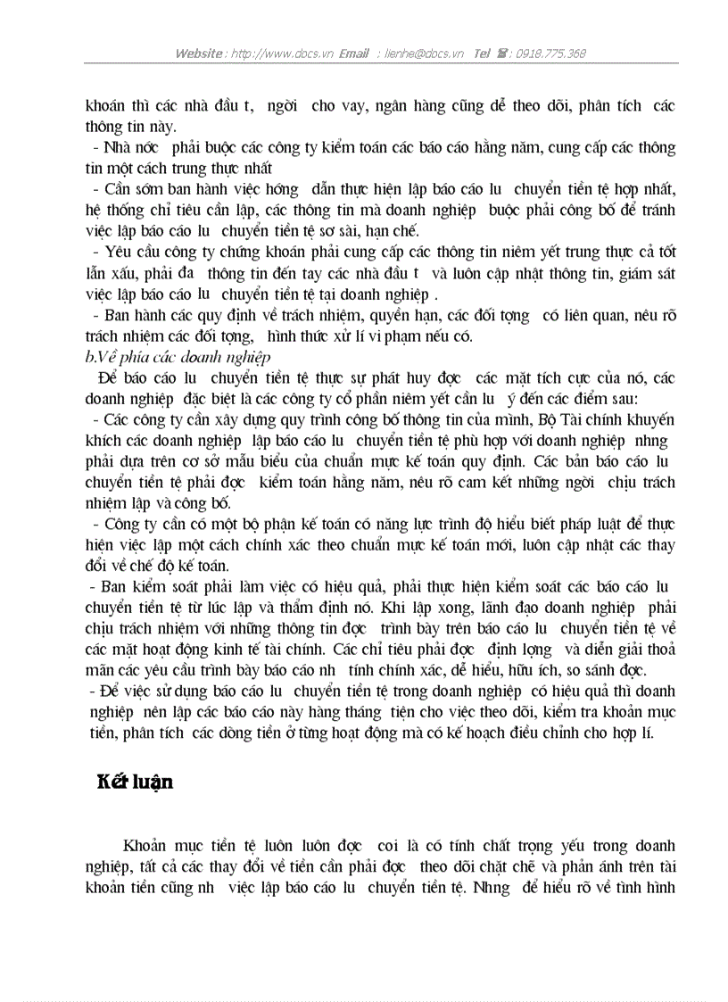 image for page Bàn về báo cáo lưu chuyển tiền tệvà việc phân tích tình hình tài chính của doanh nghiệp