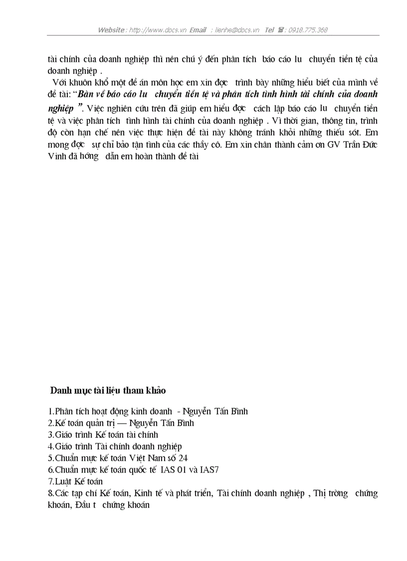 image for page Bàn về báo cáo lưu chuyển tiền tệvà việc phân tích tình hình tài chính của doanh nghiệp
