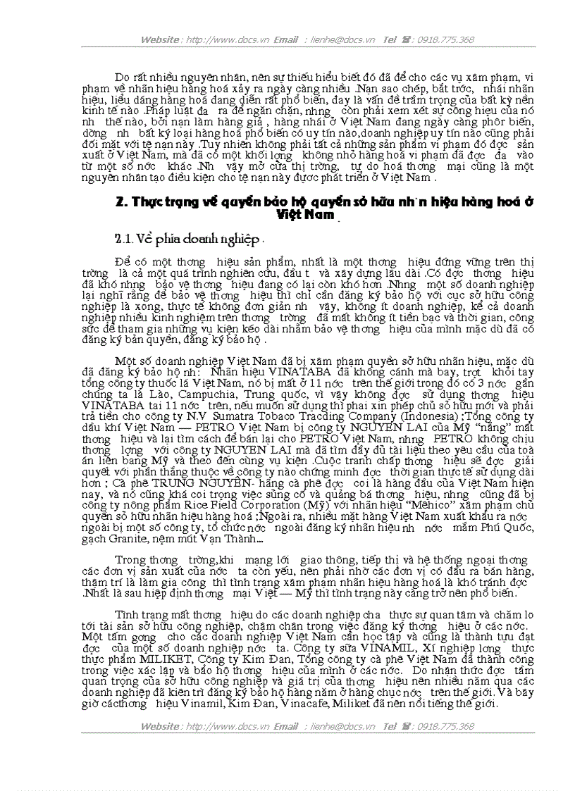 image for page Chế độ bảo hộ về sở hữu nhãn hiệu hàng hoá trong xu thế hội nhập và toàn cầu hoá