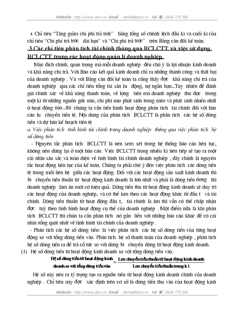image for page Bàn về báo cáo lưu chuyển tiền tệvà việc phân tích tình hình tài chính của doanh nghiệp