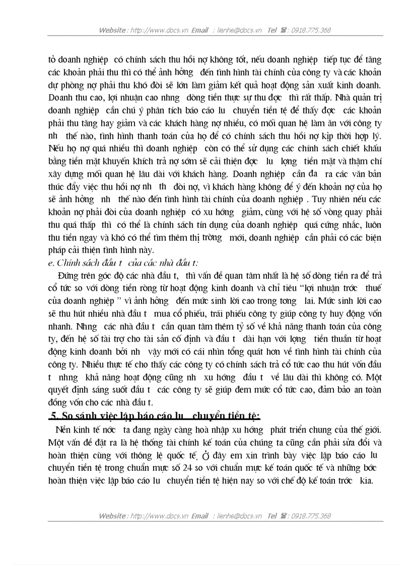image for page Bàn về báo cáo lưu chuyển tiền tệvà việc phân tích tình hình tài chính của doanh nghiệp