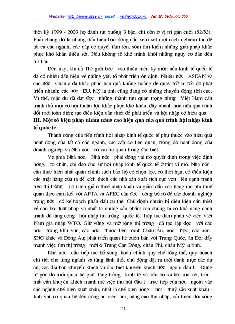 image for page Một số biện pháp nhằm nâng cao hiệu quả của quá trình hội nhập kinh tế quốc tế
