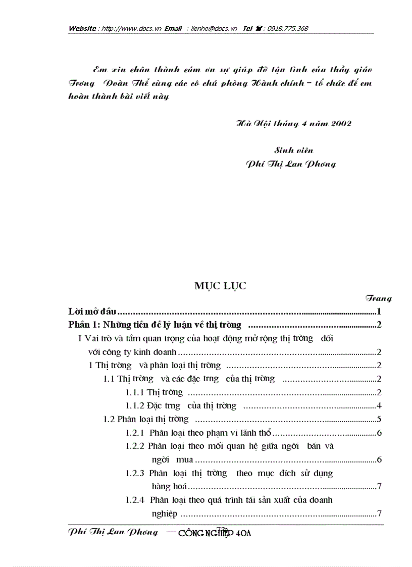 image for page Các giải pháp Marketing nhằm duy trì và mở rộng thị trường của công ty Giầy Thượng Đình