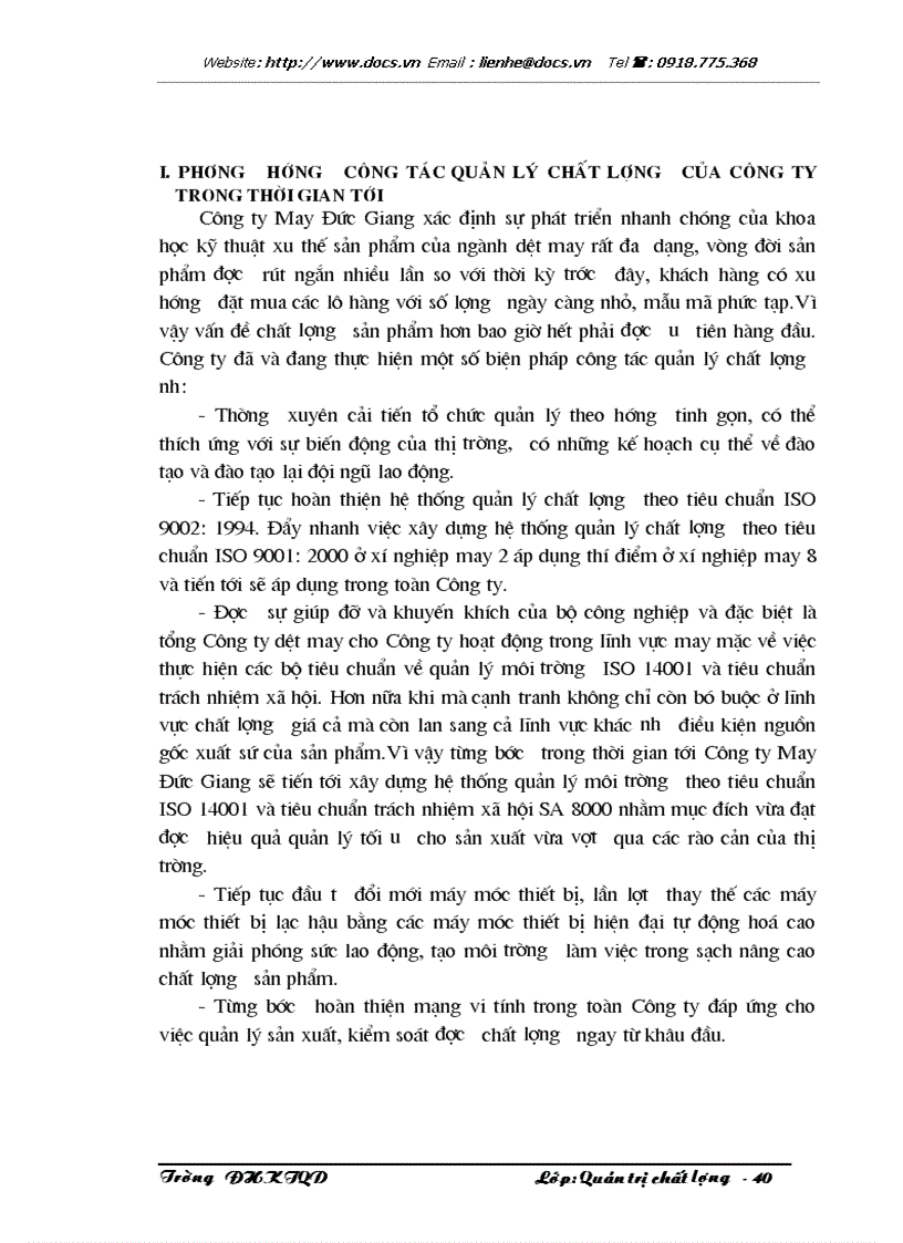 image for page 1số giải pháp xây dựng hệ thống quản lý môi trường ISO 14001 ở Công ty May Đức Giang