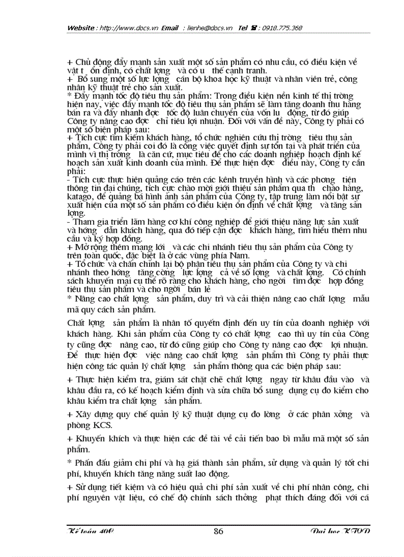 image for page Phân tích tình hình tài chính thông qua báo cáo tài chính kế toán và nâng cao hiệu quả sử dụng vốn kinh doanh tại Công ty Dụng cụ cắt và Đo lường cơ k