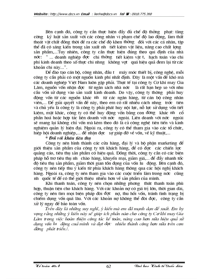 image for page Thực trạng và 1 số kiến nghị nhằm hoàn thiện công tác tổ chức kế toán vật liệu tại Công ty Cơ khí may Gia Lâm
