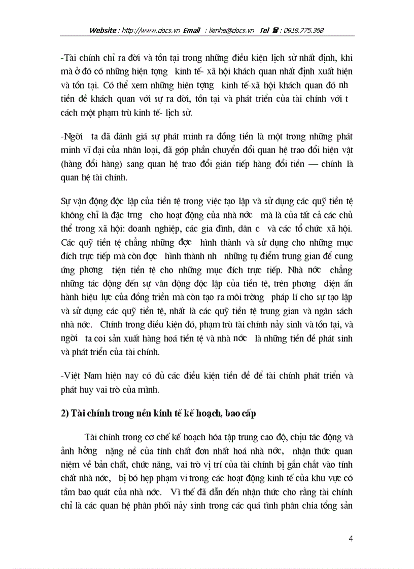 image for page Sự cần thiết bản chất và chức năng của tài chính Vai trò của tài chính đối với sự phát triển kinh tế thị trường định hướng xhcn ở việt nam