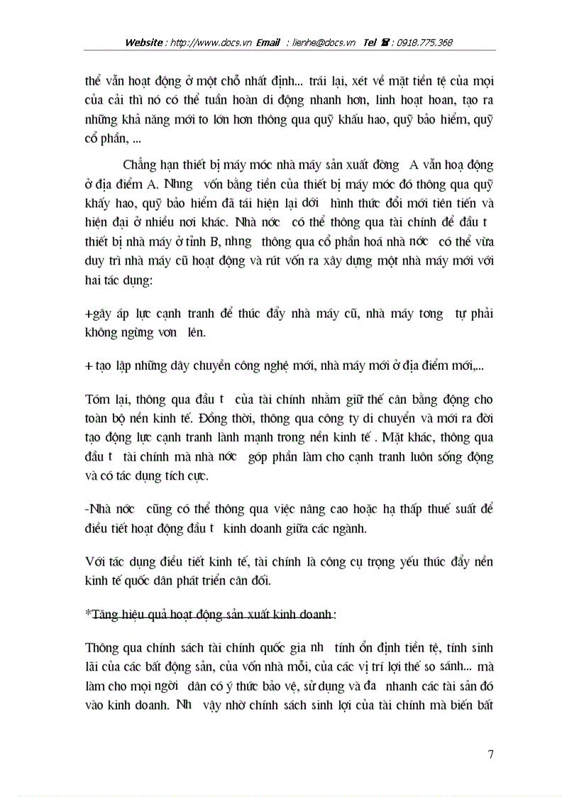 image for page Sự cần thiết bản chất và chức năng của tài chính Vai trò của tài chính đối với sự phát triển kinh tế thị trường định hướng xhcn ở việt nam