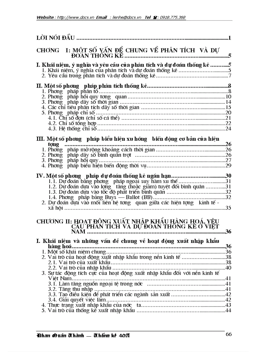 image for page 1số phương pháp thống kê chủ yếu để phân tích và dự đoán trong nghiên cứu giá trị xuất nhập khẩu hàng hoá ở Việt Nam