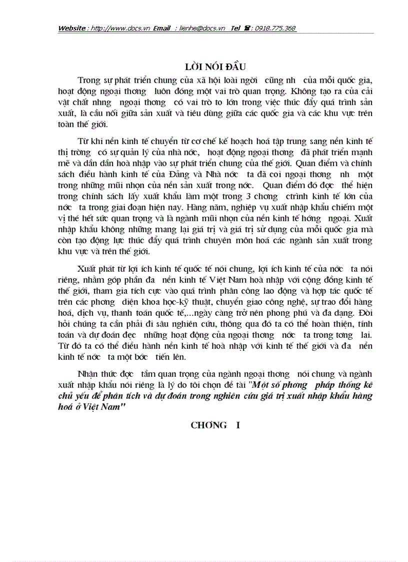 image for page Thực trạng và giải pháp trong phương pháp thống kê phân tích và dự đoán giá trị xuất nhập khẩu hàng hoá ở Việt Nam