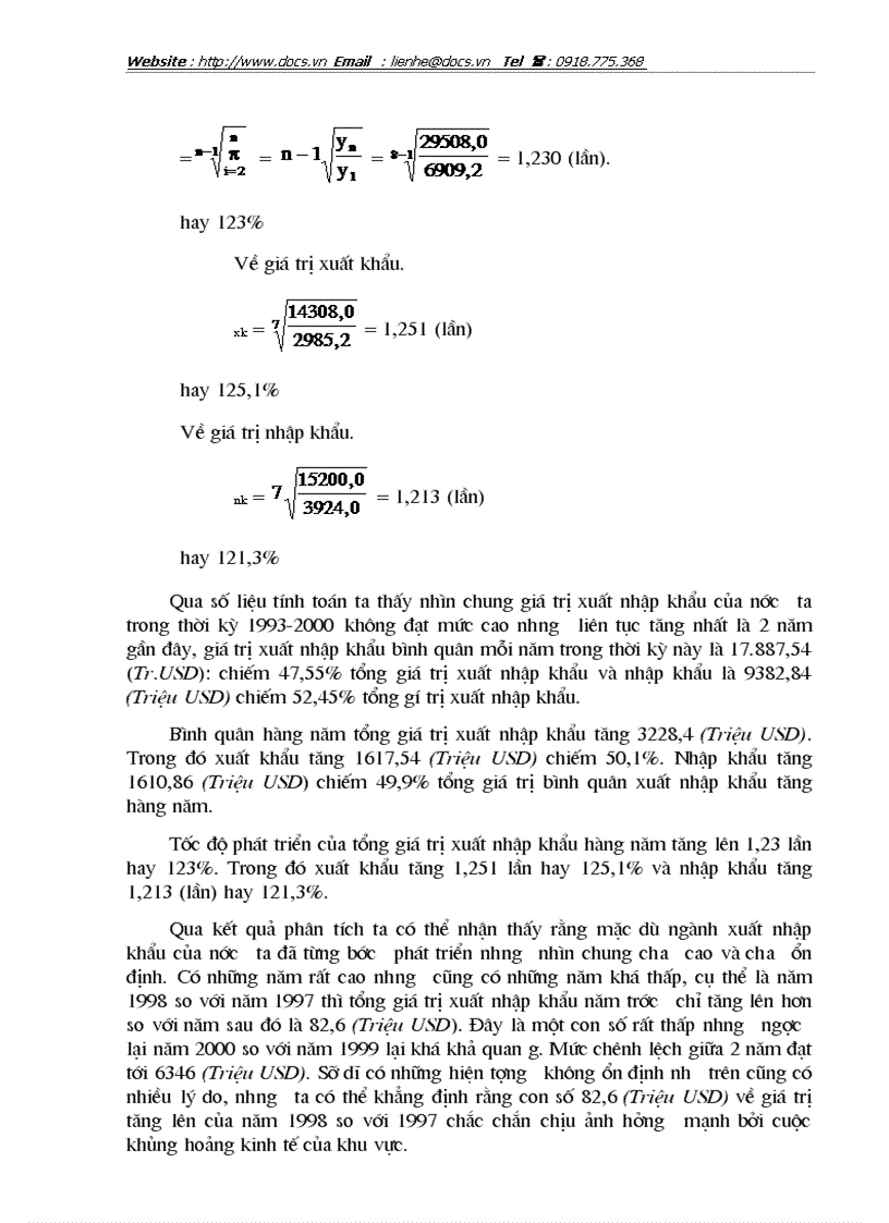 image for page Thực trạng và giải pháp trong phương pháp thống kê phân tích và dự đoán giá trị xuất nhập khẩu hàng hoá ở Việt Nam