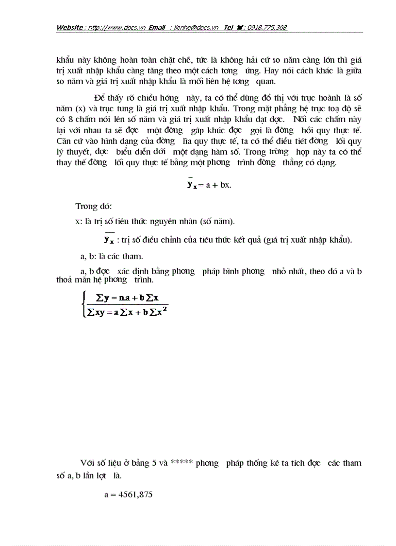image for page Thực trạng và giải pháp trong phương pháp thống kê phân tích và dự đoán giá trị xuất nhập khẩu hàng hoá ở Việt Nam