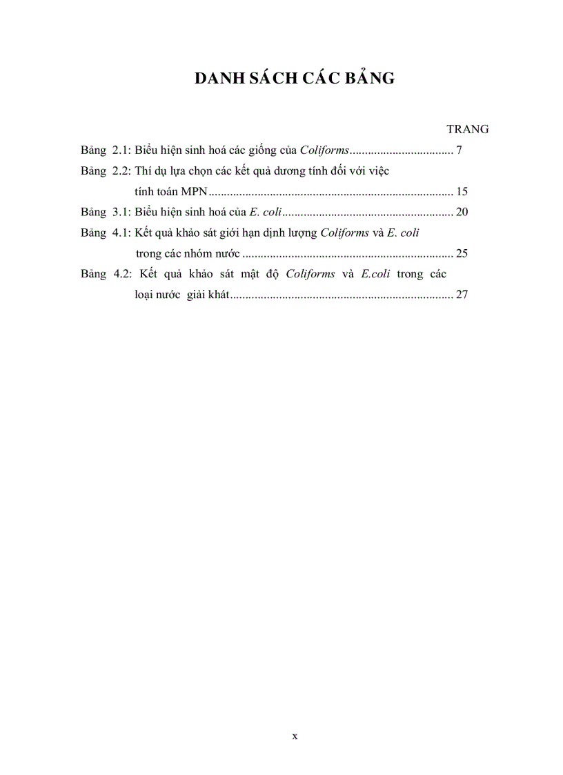 image for page KHẢO SÁT TÌNH HÌNH NHIỄM E coli VÀ Coliforms TRONG NƯỚC UỐNG NƯỚC CÓ GAS NƯỚC CÓ CỒN TRÊN ĐỊA BÀN QUẬN THỦ ĐỨC