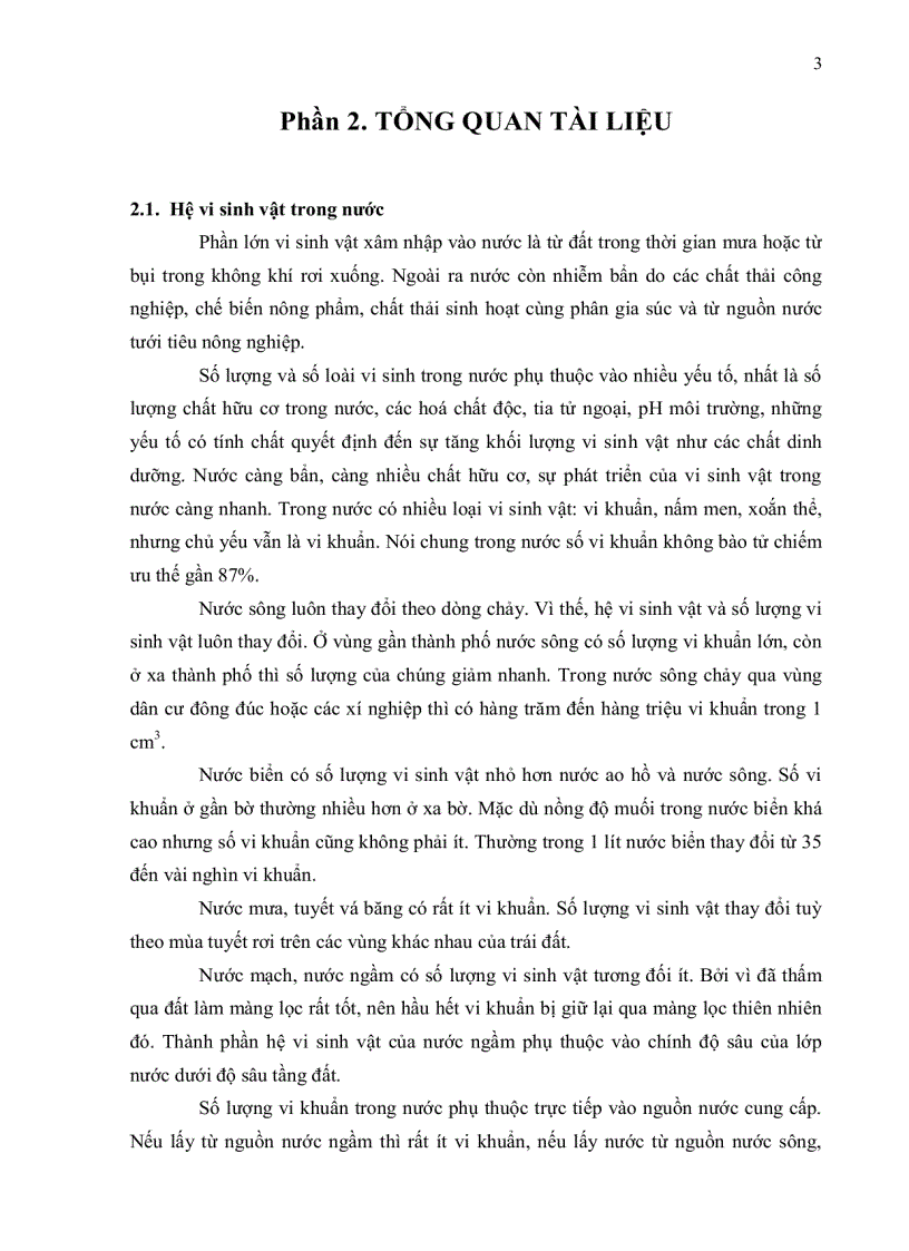 image for page KHẢO SÁT TÌNH HÌNH NHIỄM E coli VÀ Coliforms TRONG NƯỚC UỐNG NƯỚC CÓ GAS NƯỚC CÓ CỒN TRÊN ĐỊA BÀN QUẬN THỦ ĐỨC
