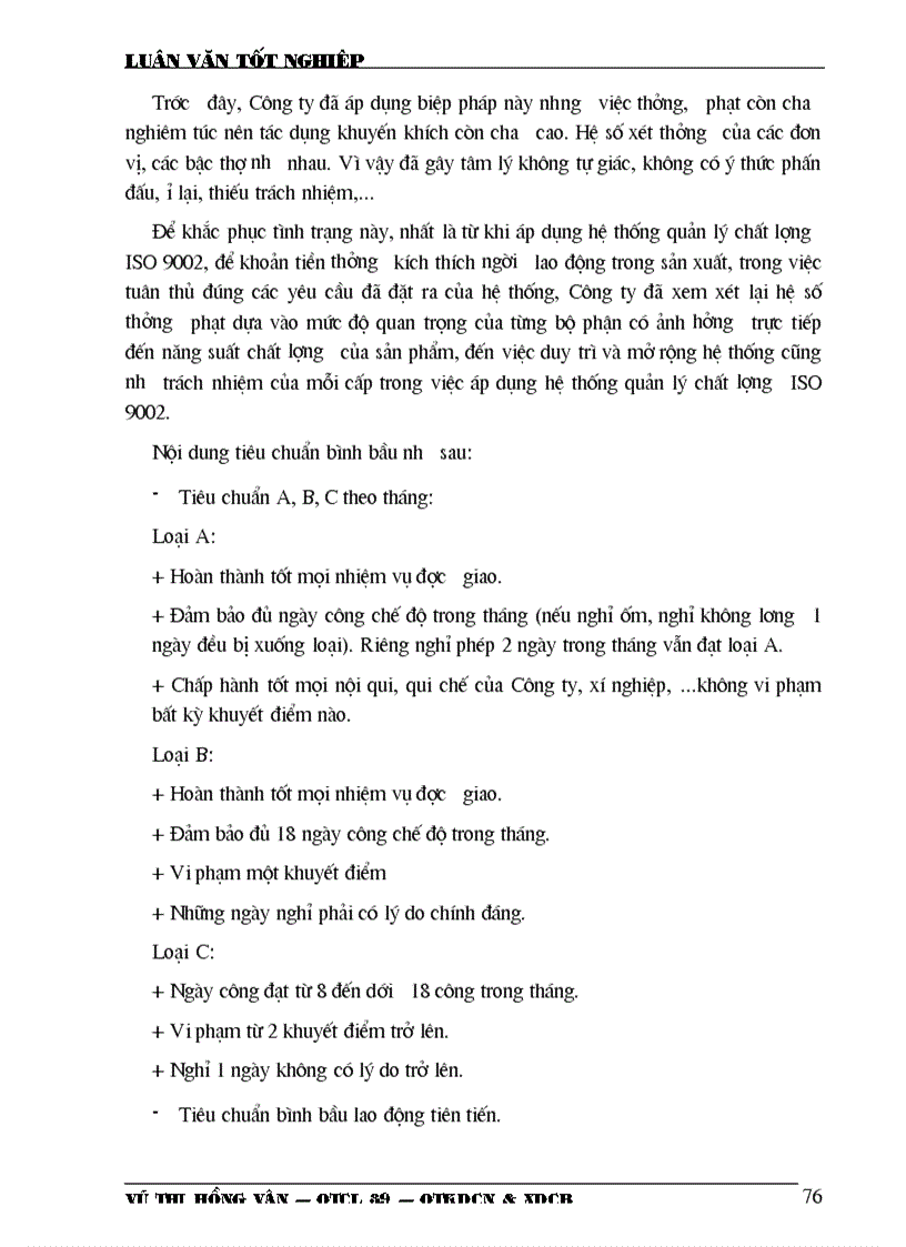 image for page Những biện pháp để duy trì và phát triển việc áp dụng hệ thống quản lý chất lượng theo ISO 9002 ở Công ty da giầy Hà Nội