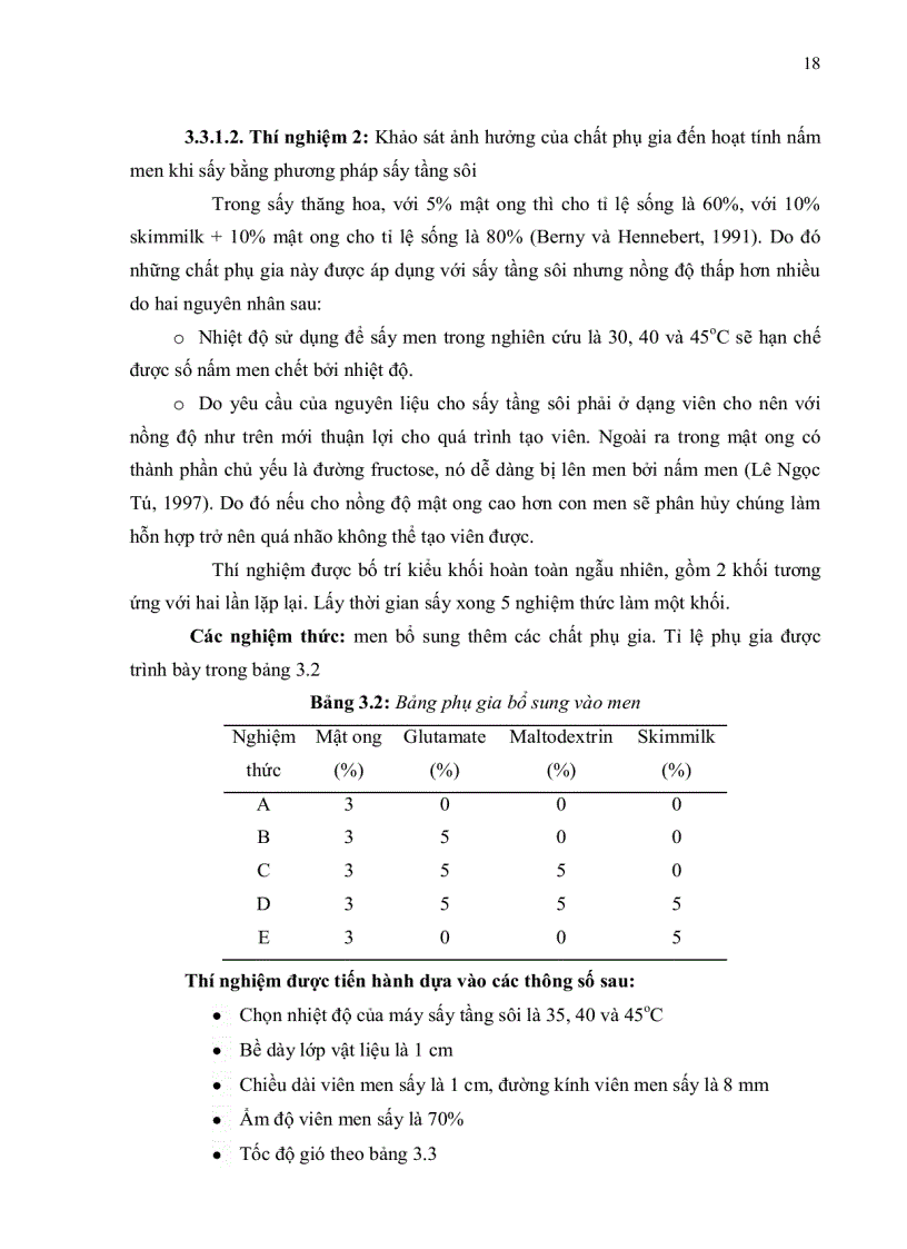 image for page Nghiên cứu quy trình sấy men bánh mì bằng phương pháp sấy tầng sôi