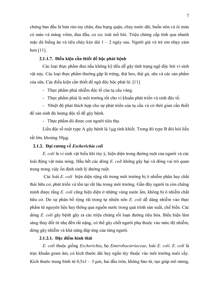 image for page KHẢO SÁT TỈ LỆ NHIỄM Staphylococcus aureus VÀ Escherichia coli TRONG THỰC PHẨM TẠI KHU VỰC CHỢ THỊ NGHÈ