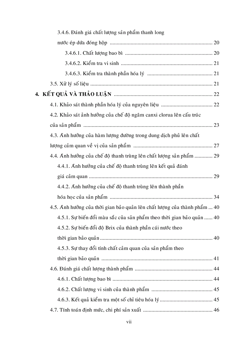 image for page Khảo sát quy trình chế biến thanh long nước ép dứa đóng hộp