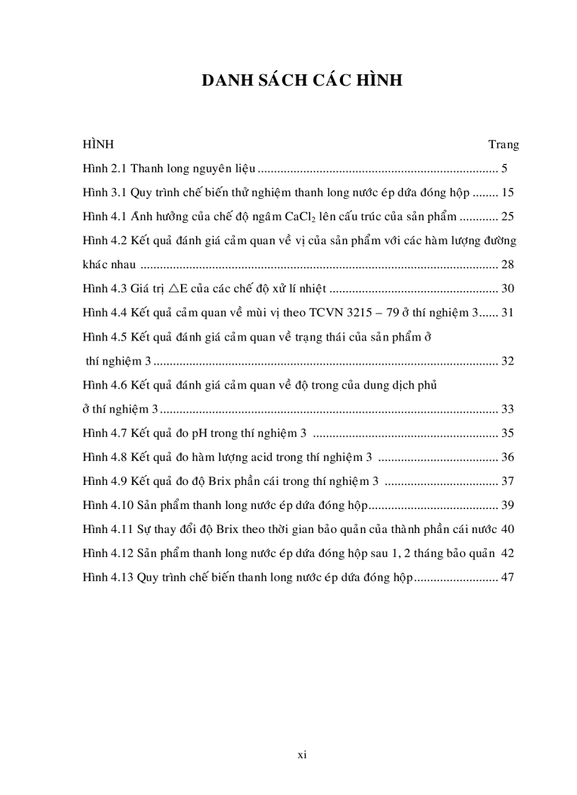 image for page Khảo sát quy trình chế biến thanh long nước ép dứa đóng hộp