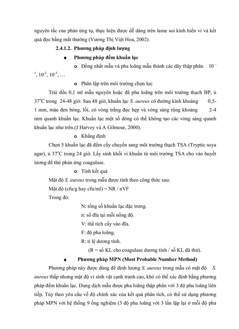 image for page KHẢO SÁT ĐẬM ĐỘ VÀ KHẢ NĂNG SINH ĐỘC TỐ CỦA VI KHUẨN Staphylococcus aureus TRÊN MÔI TRƯỜNG NUÔI CẤY