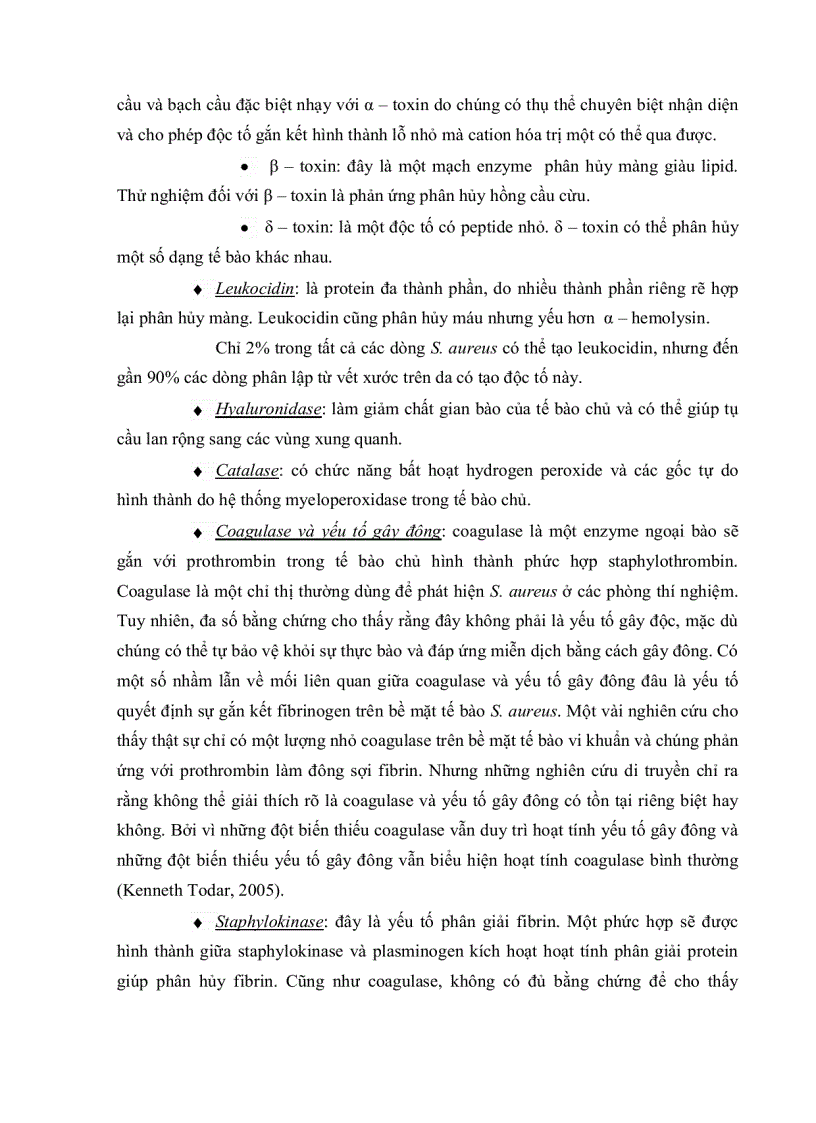 image for page KHẢO SÁT ĐẬM ĐỘ VÀ KHẢ NĂNG SINH ĐỘC TỐ CỦA VI KHUẨN Staphylococcus aureus TRÊN MÔI TRƯỜNG NUÔI CẤY