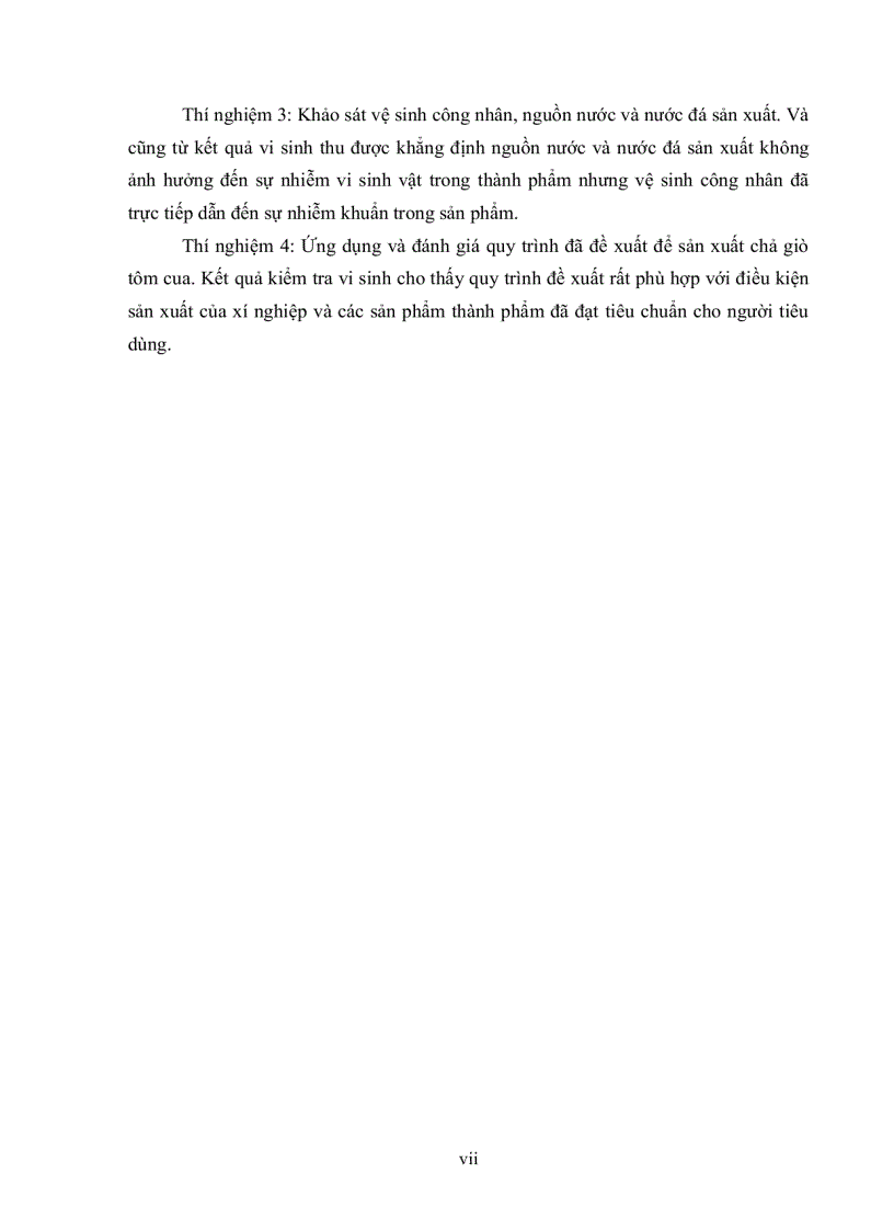 image for page Khảo sát tìm nguyên nhân nhiễm vi sinh vật trong sản phẩm chả giò chế biến tại cholimex đề xuất biện pháp khắc phục