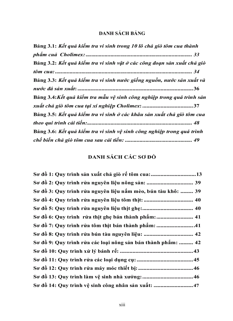 image for page Khảo sát tìm nguyên nhân nhiễm vi sinh vật trong sản phẩm chả giò chế biến tại cholimex đề xuất biện pháp khắc phục
