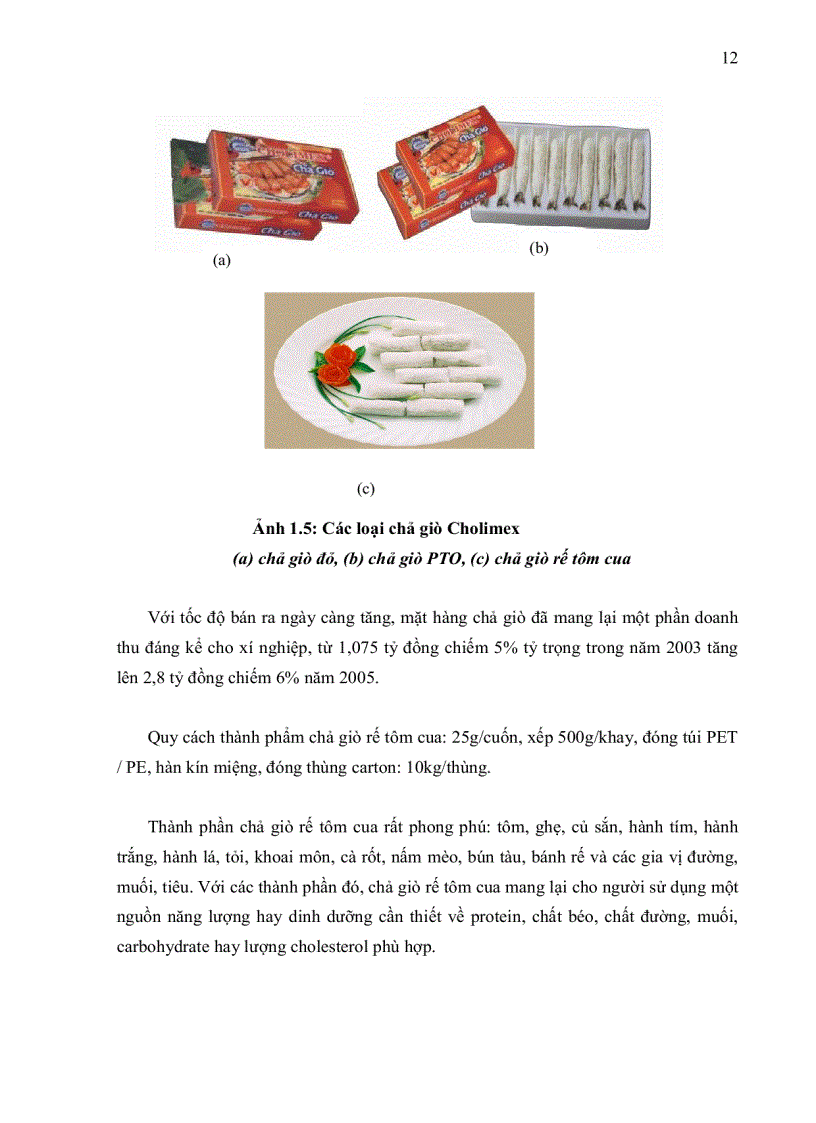 image for page Khảo sát tìm nguyên nhân nhiễm vi sinh vật trong sản phẩm chả giò chế biến tại cholimex đề xuất biện pháp khắc phục