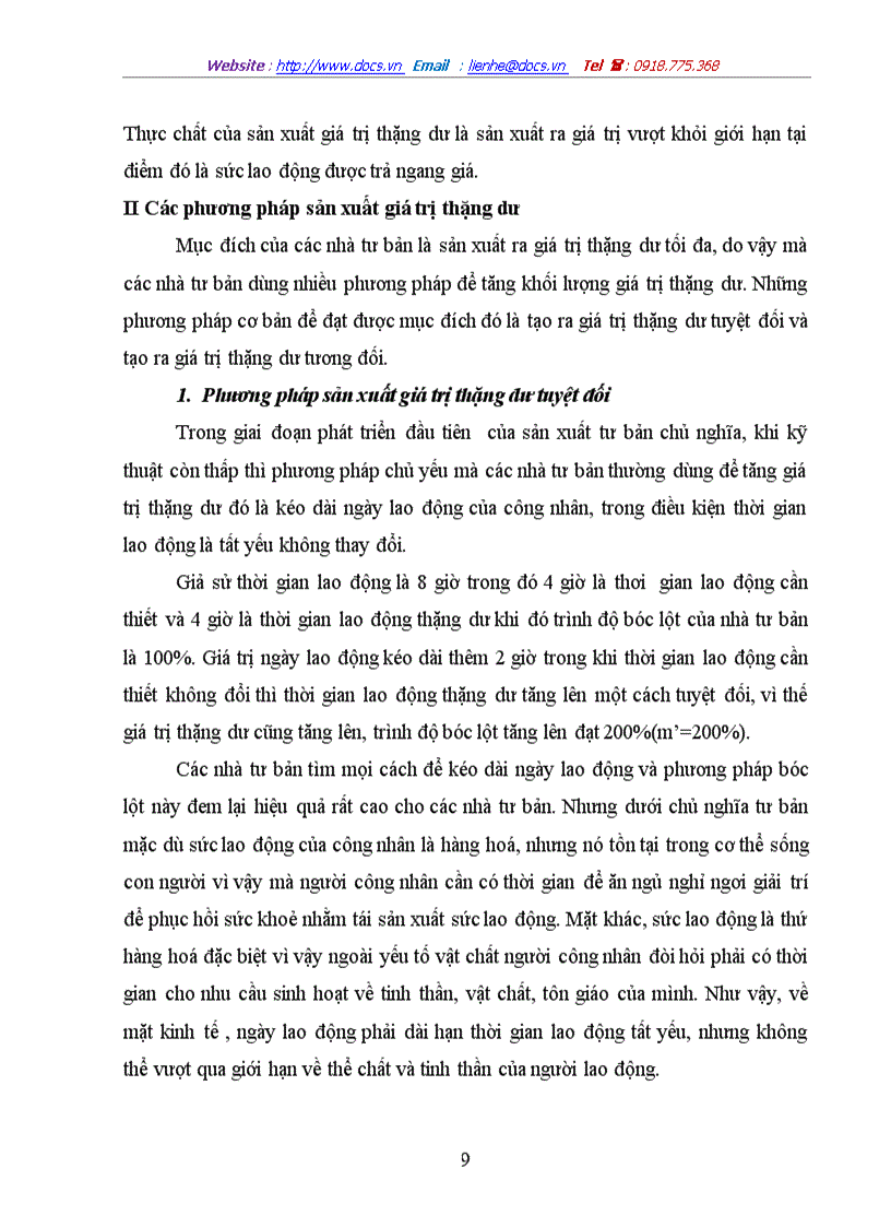 image for page Bản chất và các hình thức biểu hiện của giá trị thặng dư