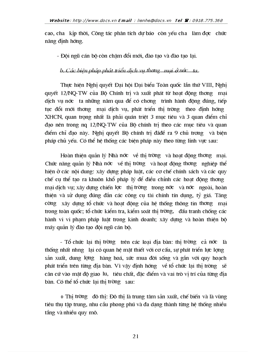 image for page Dịch vụ thương mại và các biện pháp phát triển thương mại dịch vụ