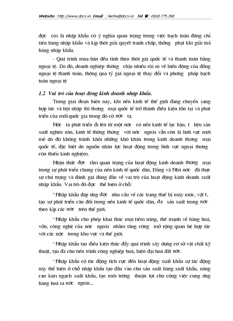 image for page Hoàn thiện công tác kế toán lưu chuyển hàng hoá nhập khẩu tại Công ty thương mại và xây dựng Hà Nội Vietracimex