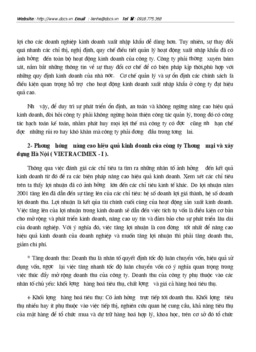 image for page Hoàn thiện công tác kế toán lưu chuyển hàng hoá nhập khẩu tại Công ty thương mại và xây dựng Hà Nội Vietracimex