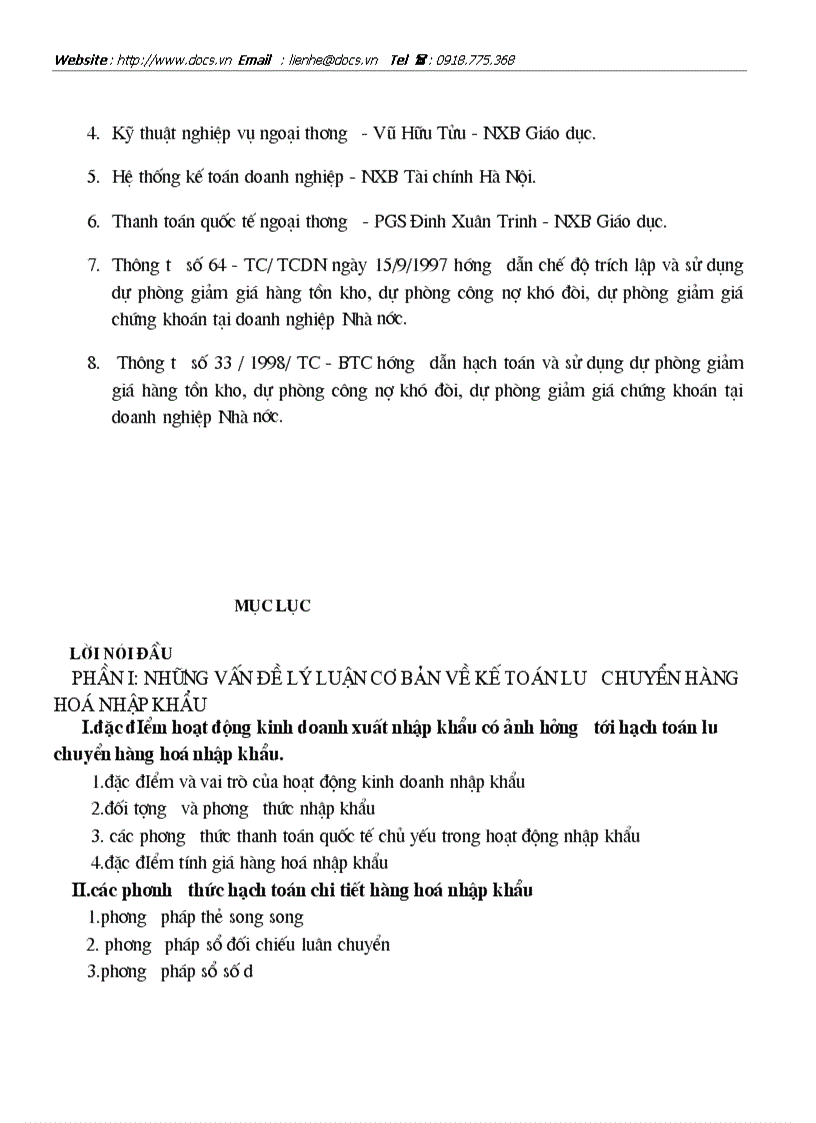 image for page Hoàn thiện công tác kế toán lưu chuyển hàng hoá nhập khẩu tại Công ty thương mại và xây dựng Hà Nội Vietracimex