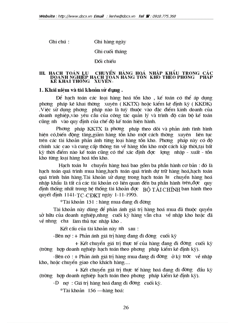 image for page Thực trạng và giải pháp hoàn thiện công tác kế toán lưu chuyển hàng hoá nhập khẩu tại Công ty Thương mại và xây dựng Hà Nội