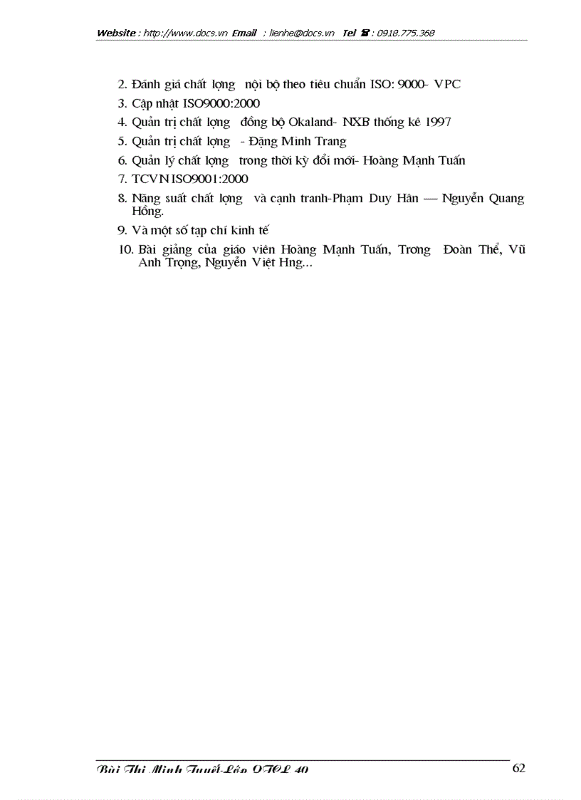 image for page Những giải pháp cơ bản nâng cao hiệu quả quản lý chất lượng trong sản xuất kinh doanh của Công ty quan hệ quốc tế đầu tư sản xuất CIRI85