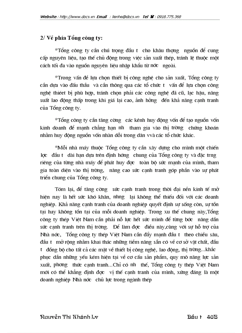 image for page Đầu tư nâng cao khả năng cạnh tranh của Tổng công ty thép Việt Nam